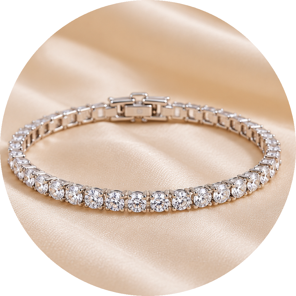 amulous tennis bracelet silver(1)