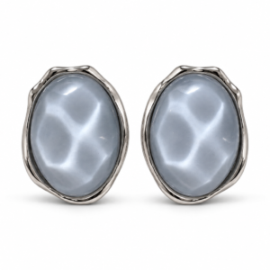 oval moonstone stud earrings